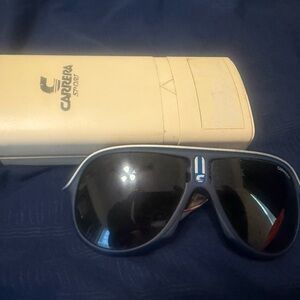 Vintage Carrera 5544 50 Sunglasses FRAME ONLY Made in Austria – Blue – Rare